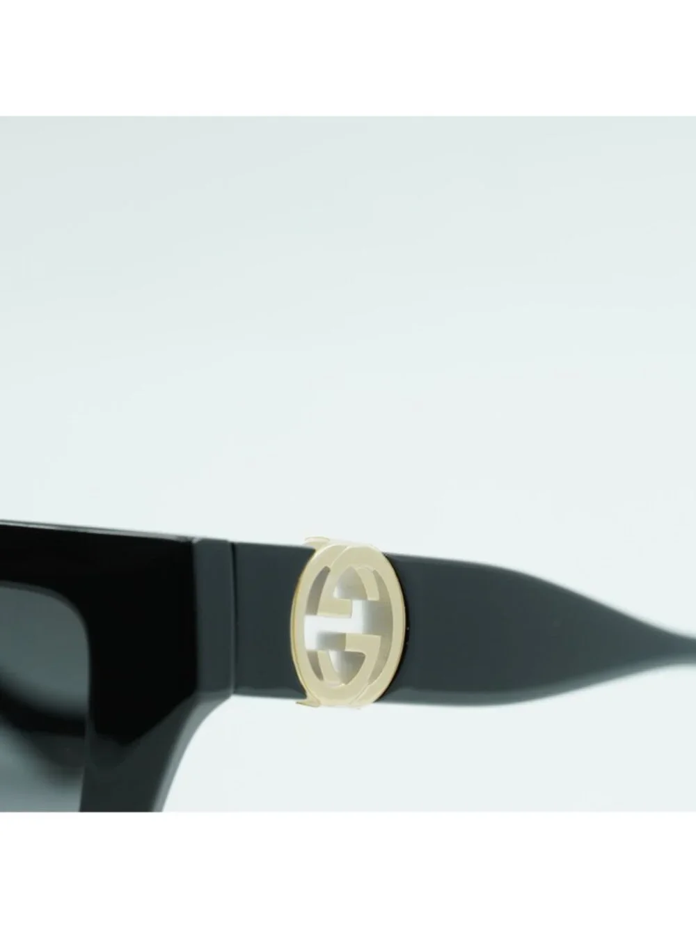 Gucci GG1023S 008 Butterfly Sunglasses - Black / Grey